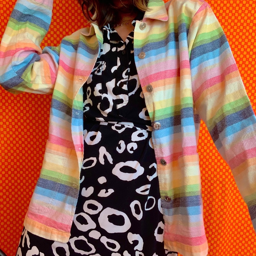 80s RAINBOW TAPESTRY JACKET